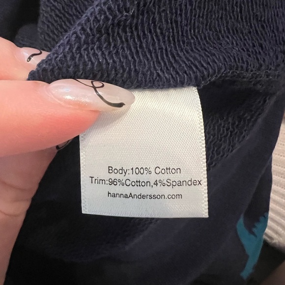 NWOT Hanna Andersson make believe print zip-up hooded cotton sweathshirt size 3 - Picture 4 of 4